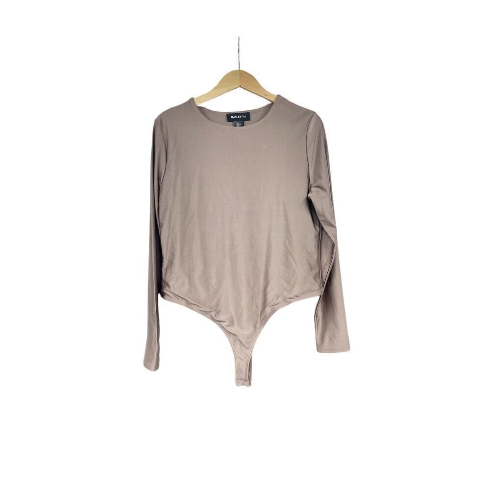 Bailey 44 Long Sleeve Bronze Bodysuit Smoothing Nightwear Womens XL